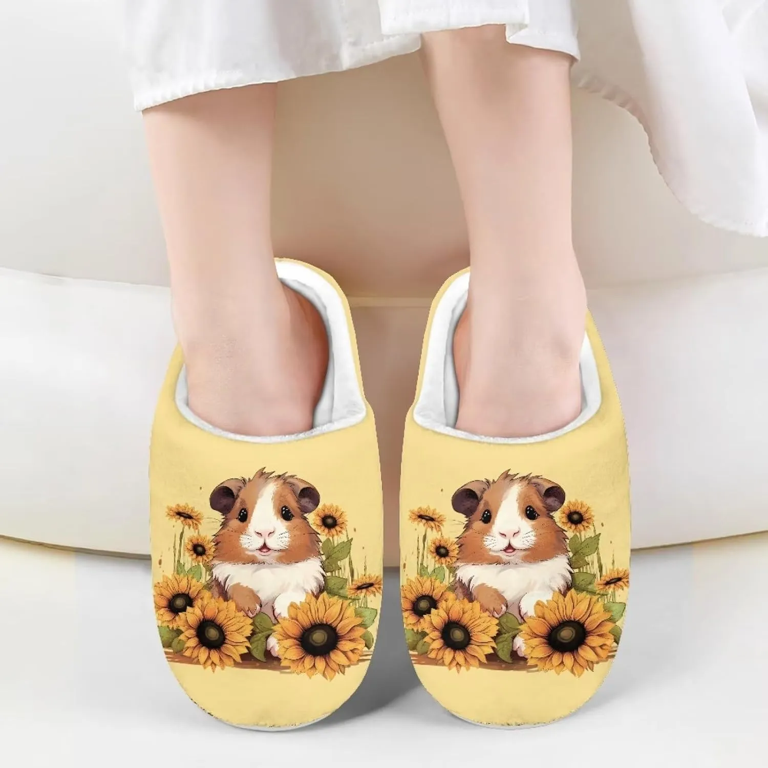 Flashideas Toddler Slippers Indoor Outdoor Anti-Skid Warm Cozy Foam Slide Soft Fuzzy Slippers