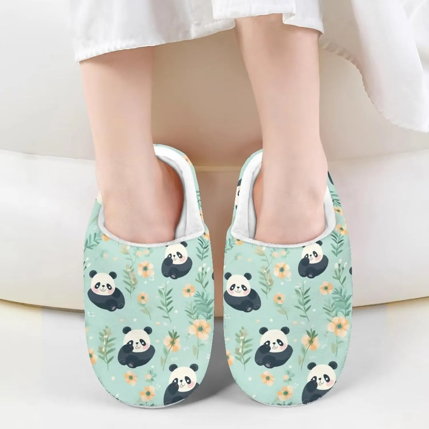 Flashideas Toddler Slippers Indoor Outdoor Anti-Skid Warm Cozy Foam Slide Soft Fuzzy Slippers