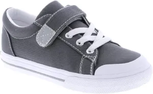 FOOTMATES Jordan Strap Canvas Flats Boys and Girls Shoes - Tennis Sneakers w/Wide Toe Box, Custom-Fit Insoles, Vulcanized Outsoles - for Infants, Toddlers, Little Kids, Ages 0-8