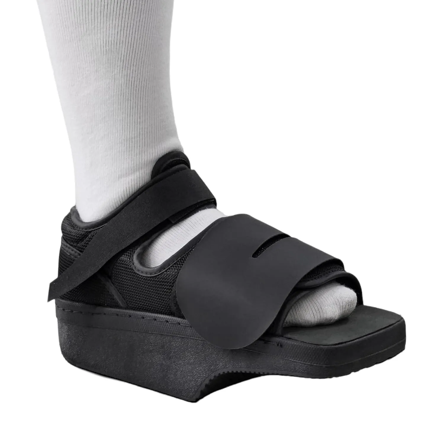 Forefoot Offloading Shoe Lightweight Bearing Wedge Boot Shoe for Broken Toe, Metatarsal Fracture, Bunion, Hammer Toe for Women and Men (L)