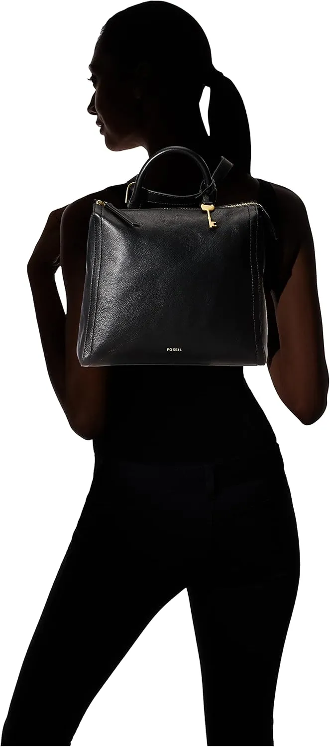 Fossil Women's Parker Leather Convertible Backpack Purse Handbag for Women