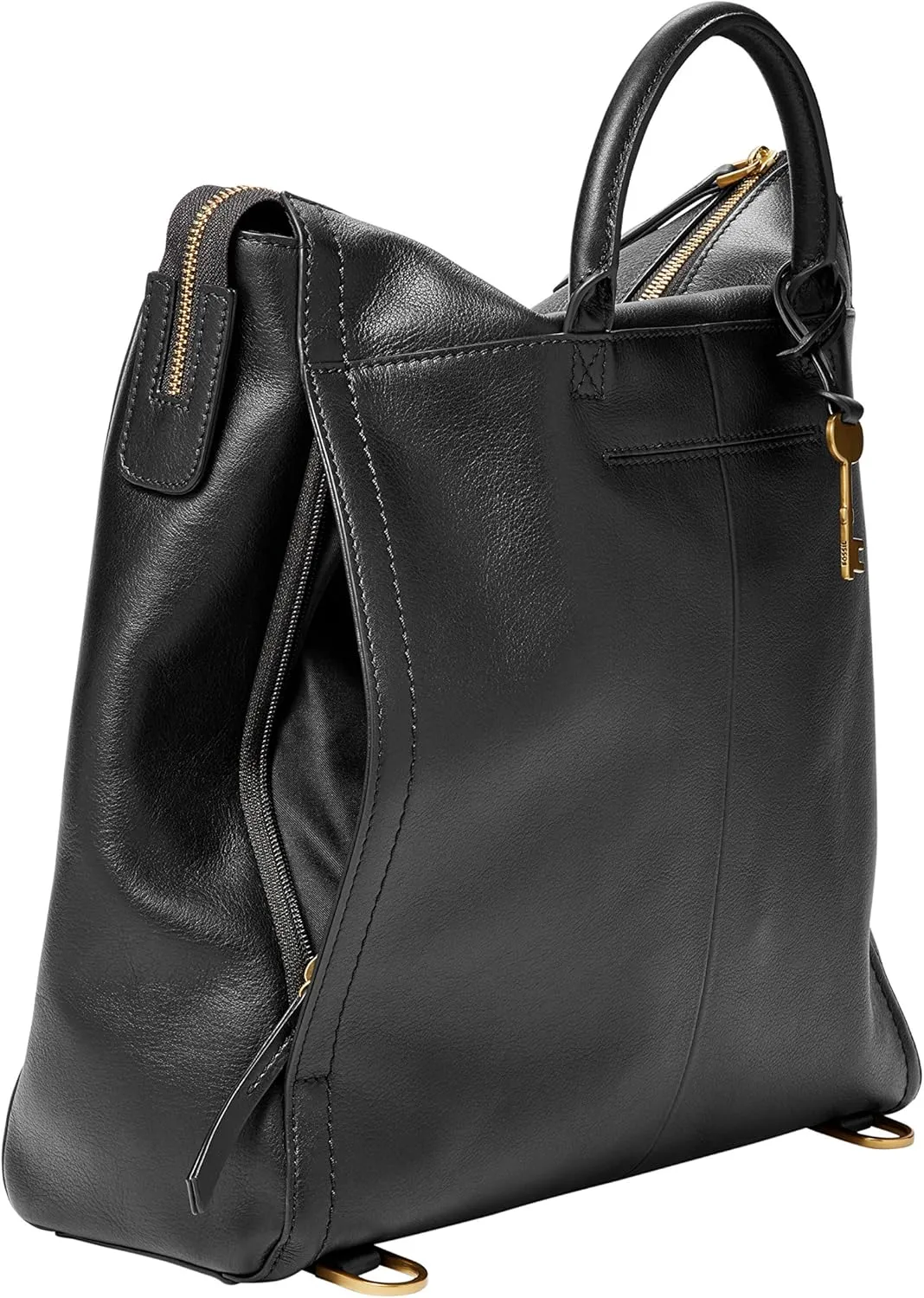 Fossil Women's Parker Leather Convertible Backpack Purse Handbag for Women