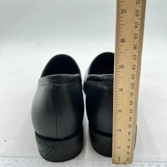 FOWT Two Tone Multicolor Penny Loafers for Women Side Cut Round Toe Black Shoes