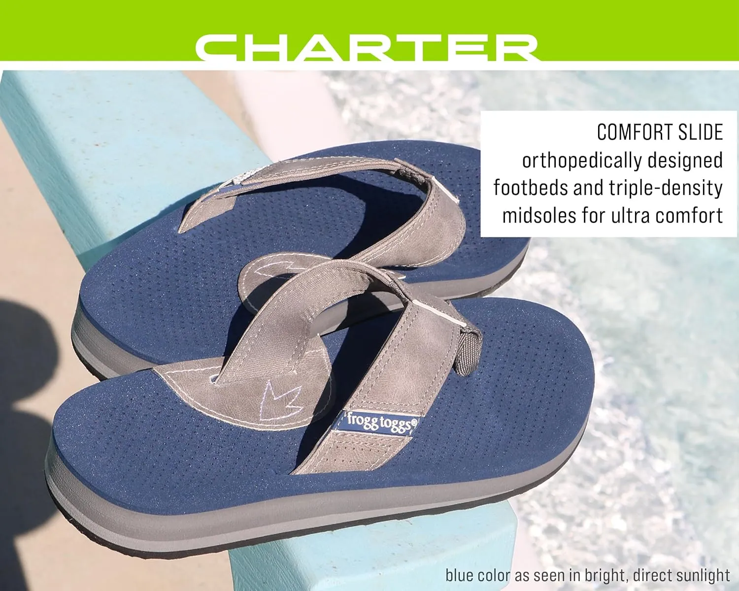 FROGG TOGGS Men's Charter Sandal Athletic-Water-Shoes
