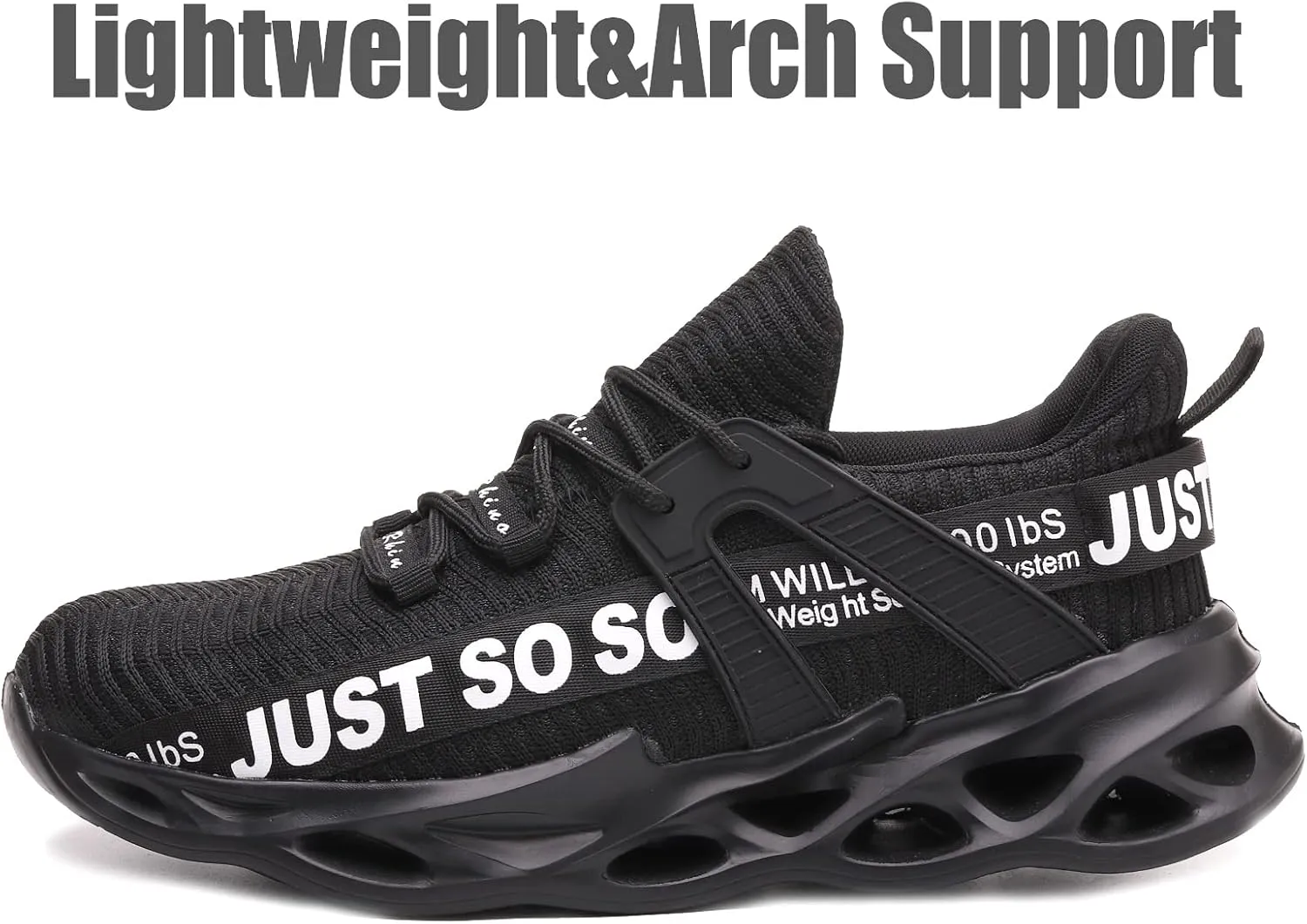 Furuian Steel Toe Shoes for Men Women Lightweight Slip On Safety Work Shoes Comfortable Steel Toe Sneakers
