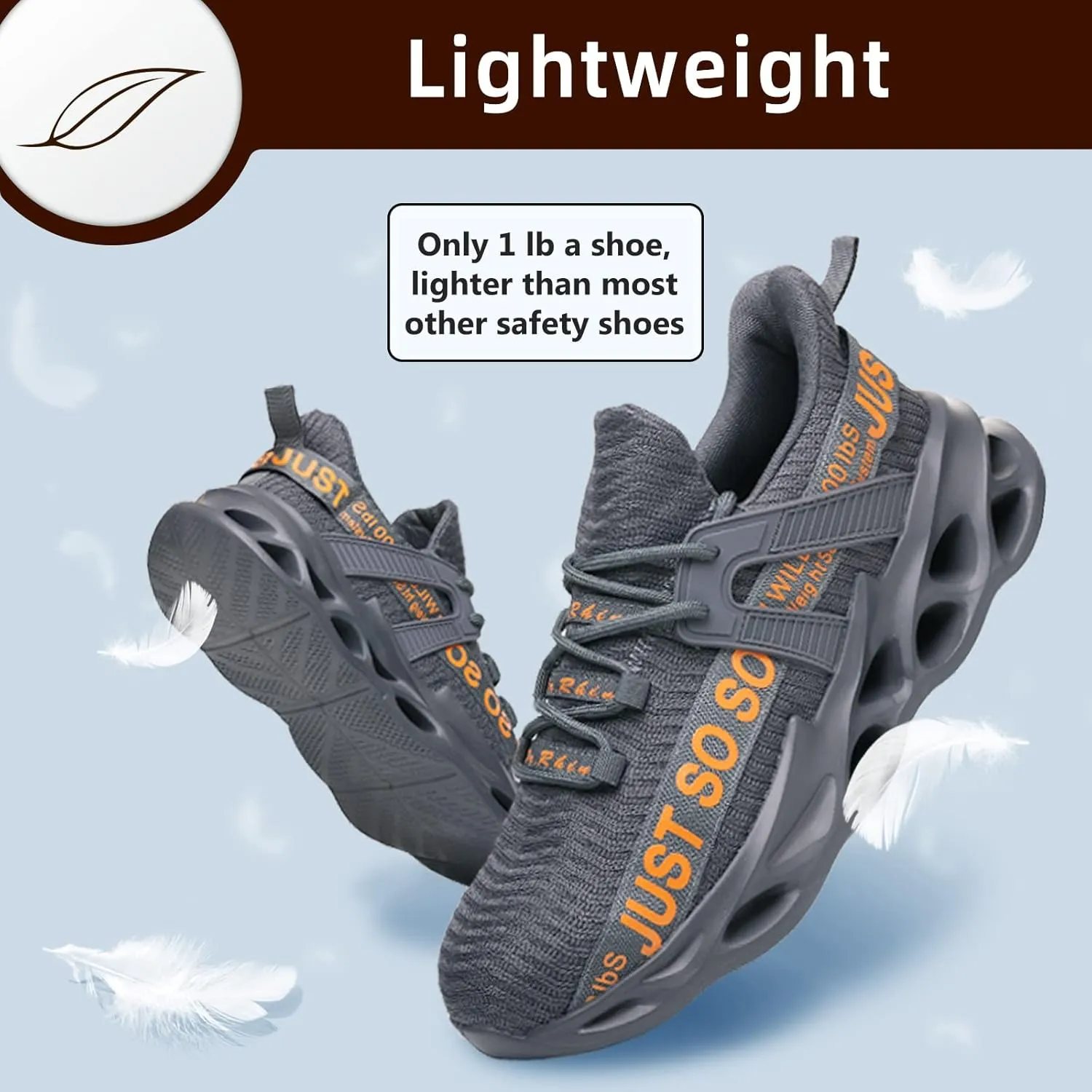 Furuian Steel Toe Shoes for Women Men Lightweight Safety Shoes Comfortable Steel Toe Sneakers Work Shoes