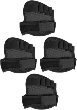 GALPADA 2sets 2 Pairs Sweat Absorbent Non Slip Forefoot Pads Breathable Half Sole Socks for Women for Yoga Ballet and Dance Black 2pairs*2