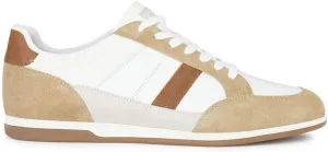Geox Mens U Renan A Side Zip Lace Up Low Sneaker