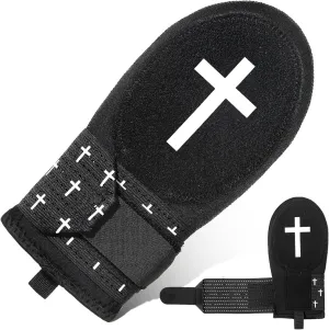 Geyoga Christian Sliding Mitt Cross Baseball Softball Religious Glove Sliding Mitt Baseball Guard Accessories and Protective Gear Left/Right Hands - Hand and Wrist Protection