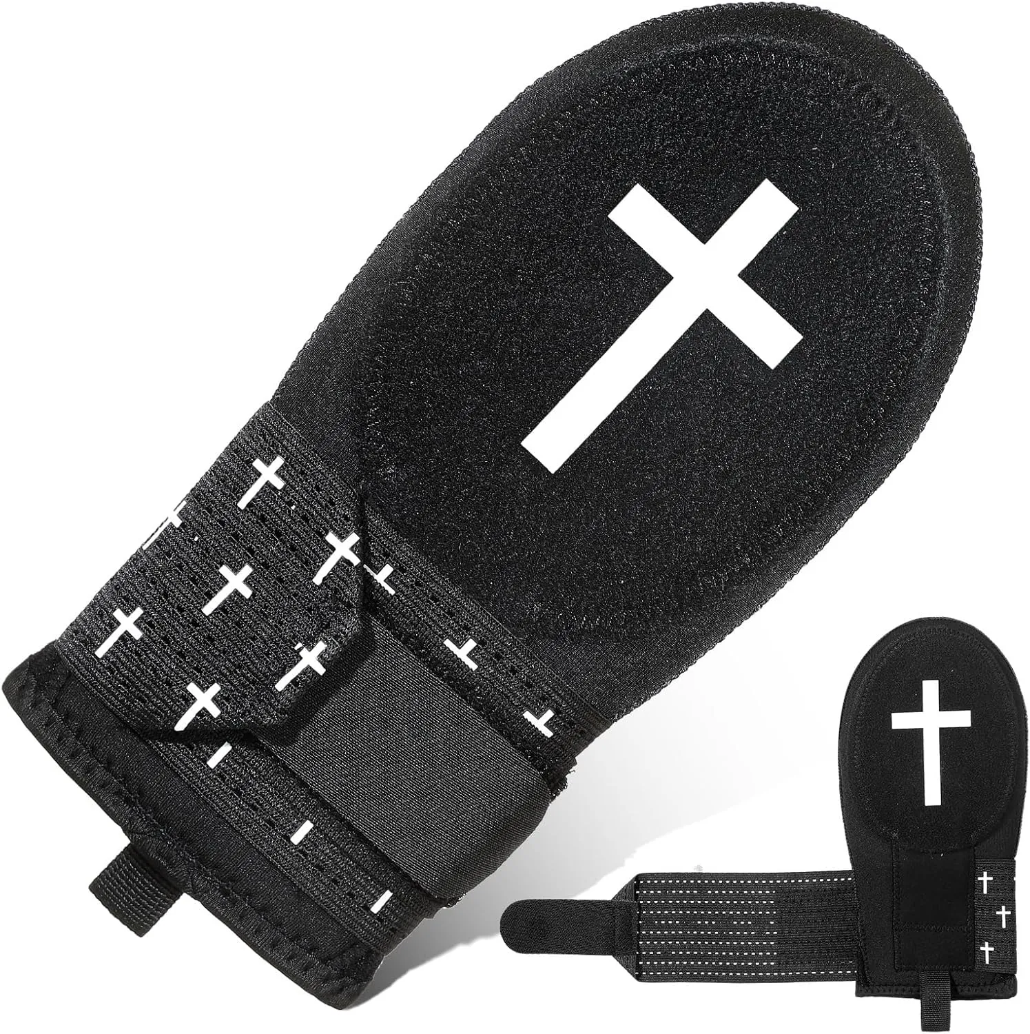 Geyoga Christian Sliding Mitt Cross Baseball Softball Religious Glove Sliding Mitt Baseball Guard Accessories and Protective Gear Left/Right Hands - Hand and Wrist Protection