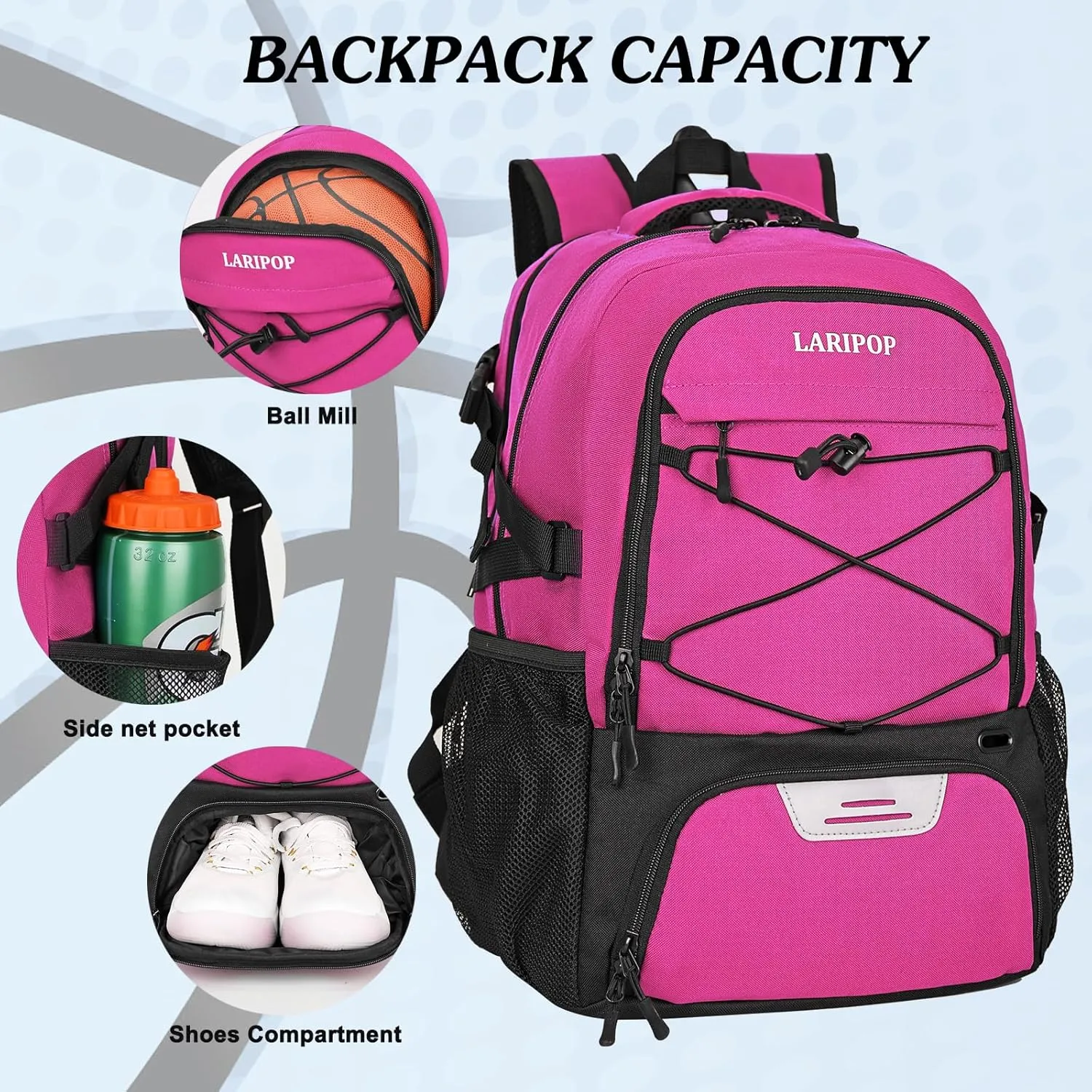 Gifts for Men,Basketball Backpack-Christmas Stocking Stuffers for Boys and Girls,Mens Gifts,Ball