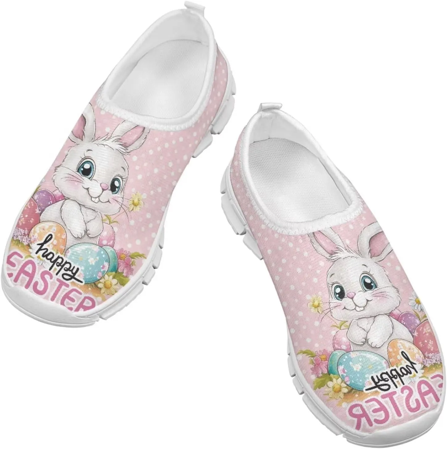 Girls Casual Slip On Shoes Lightweight Kids Low Top Non Slip Loafer Breathable Sneakers Soft Athletic Sports Shoes