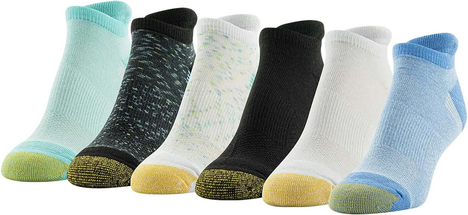 GOLDTOE Women's Vacay Cushion Tab Socks, 6-Pairs