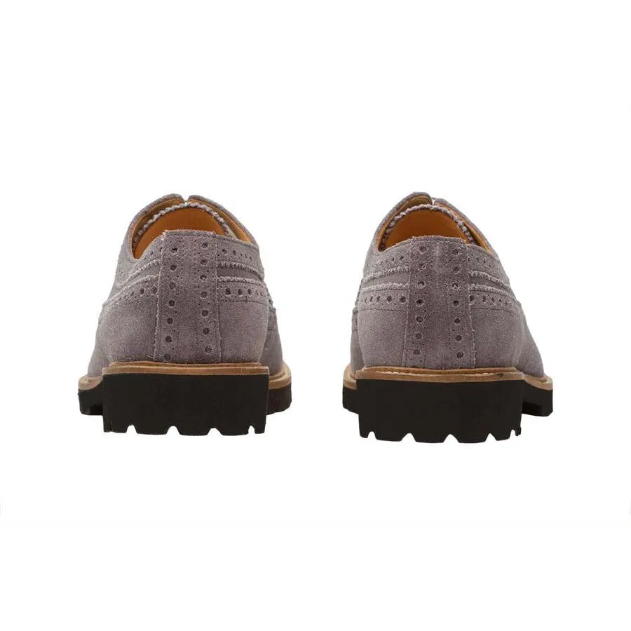 Grey Suede Lightweight Casual Derby