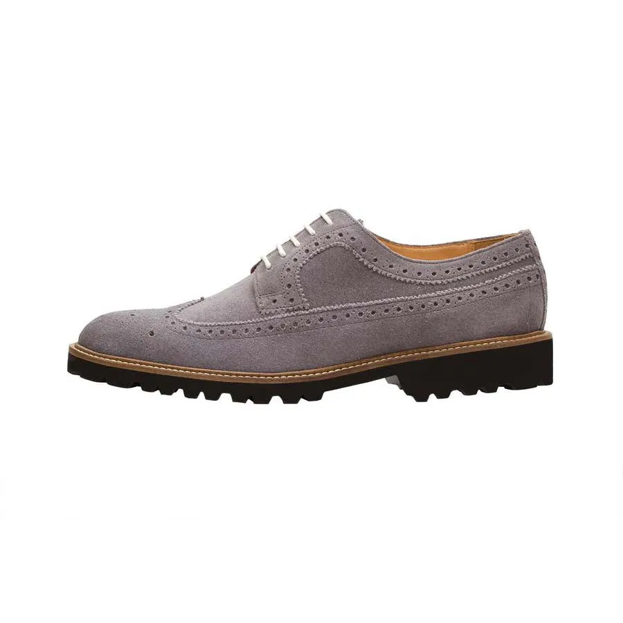 Grey Suede Lightweight Casual Derby