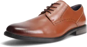 Gunnar and Troy Axel Mens Dress Shoes | Classic Brogue Oxford with Leather Uppers | Cushioned Dual-Density Footbed | Multi Color