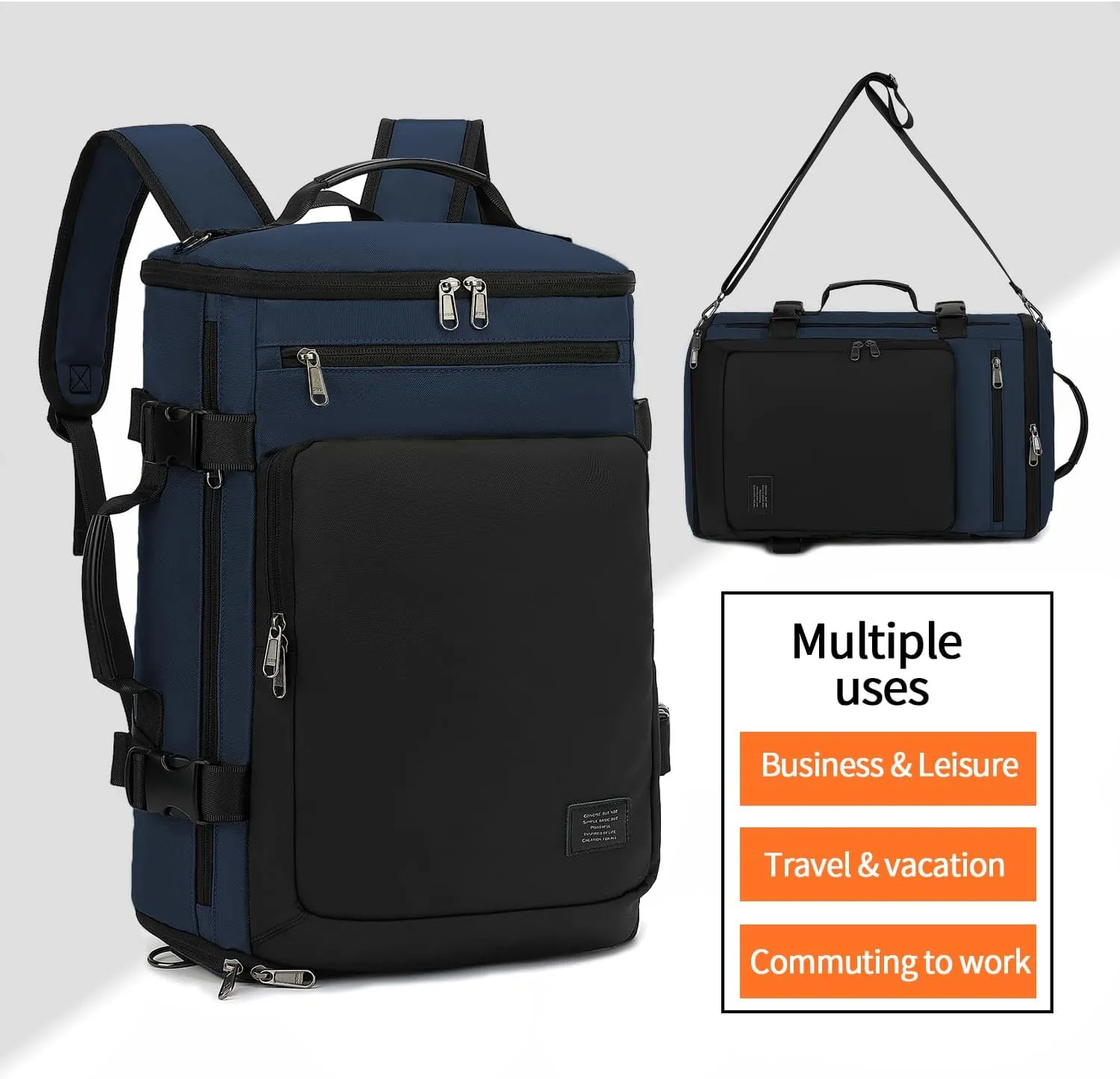 Gym Duffle Bag Backpack 4-Way Waterproof with Shoes Compartment for travel Sport Hiking laptop