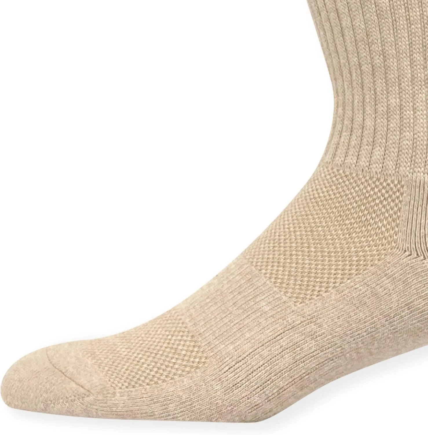 HaloYIYI Men's Moisture Control Cushioned Crew Socks with Arch Compression for Athletic, 6 Pairs