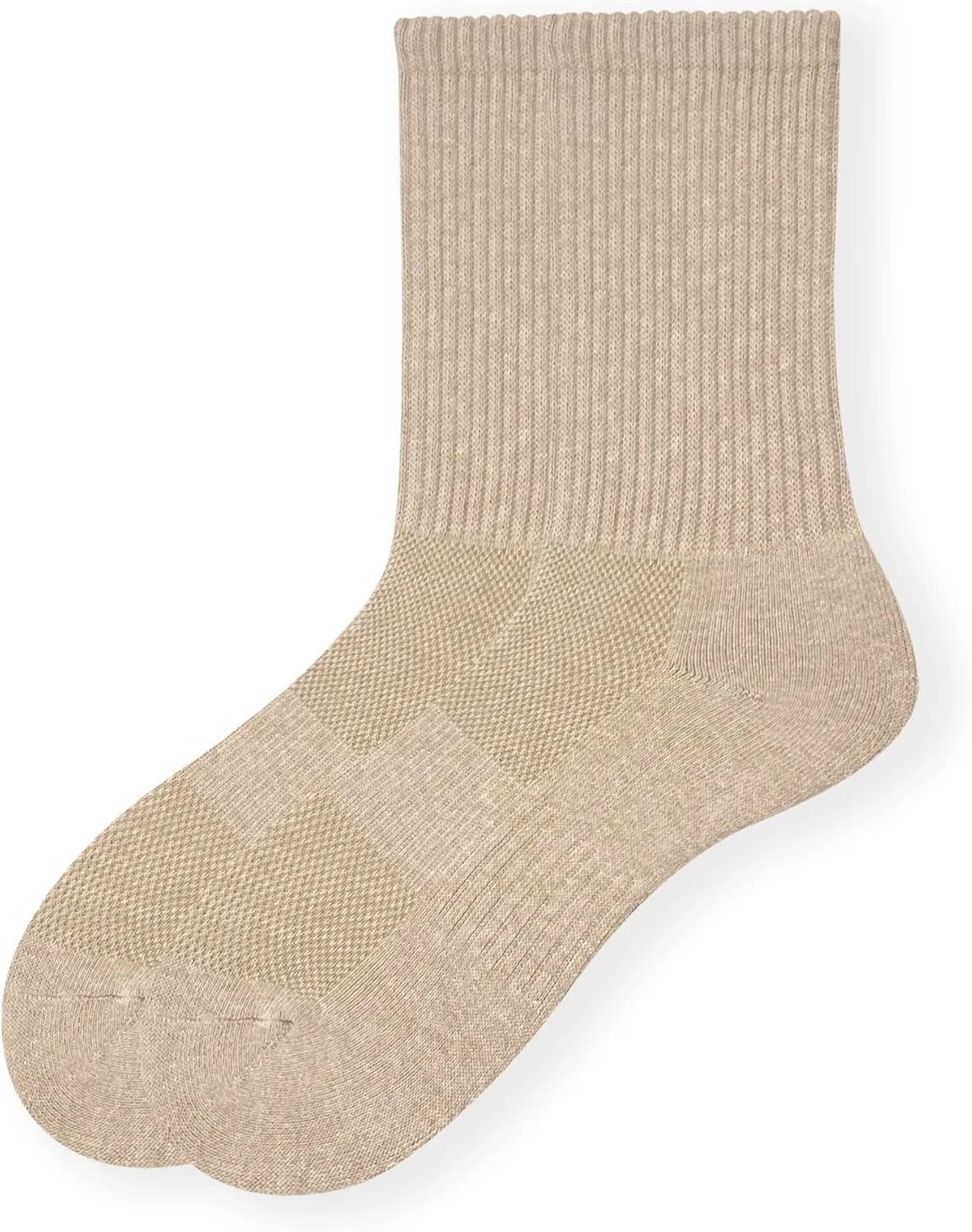 HaloYIYI Men's Moisture Control Cushioned Crew Socks with Arch Compression for Athletic, 6 Pairs
