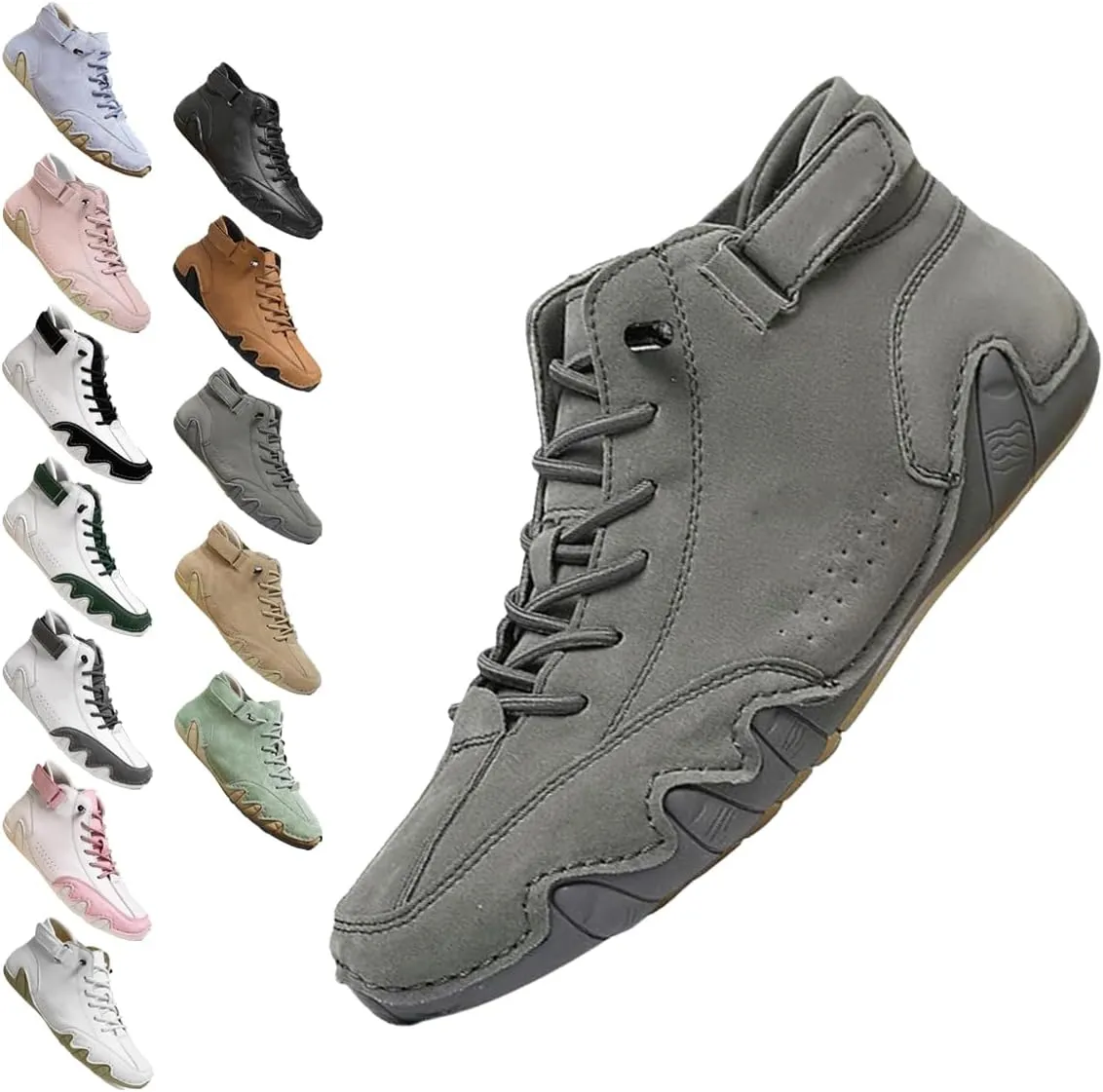 Handmade high Boots Unisex Waterproof Orthopedic Hiking Sneakers, Lightweight Breathable Trail Shoes Non-Slip Outdoor Walking Casual Trainers