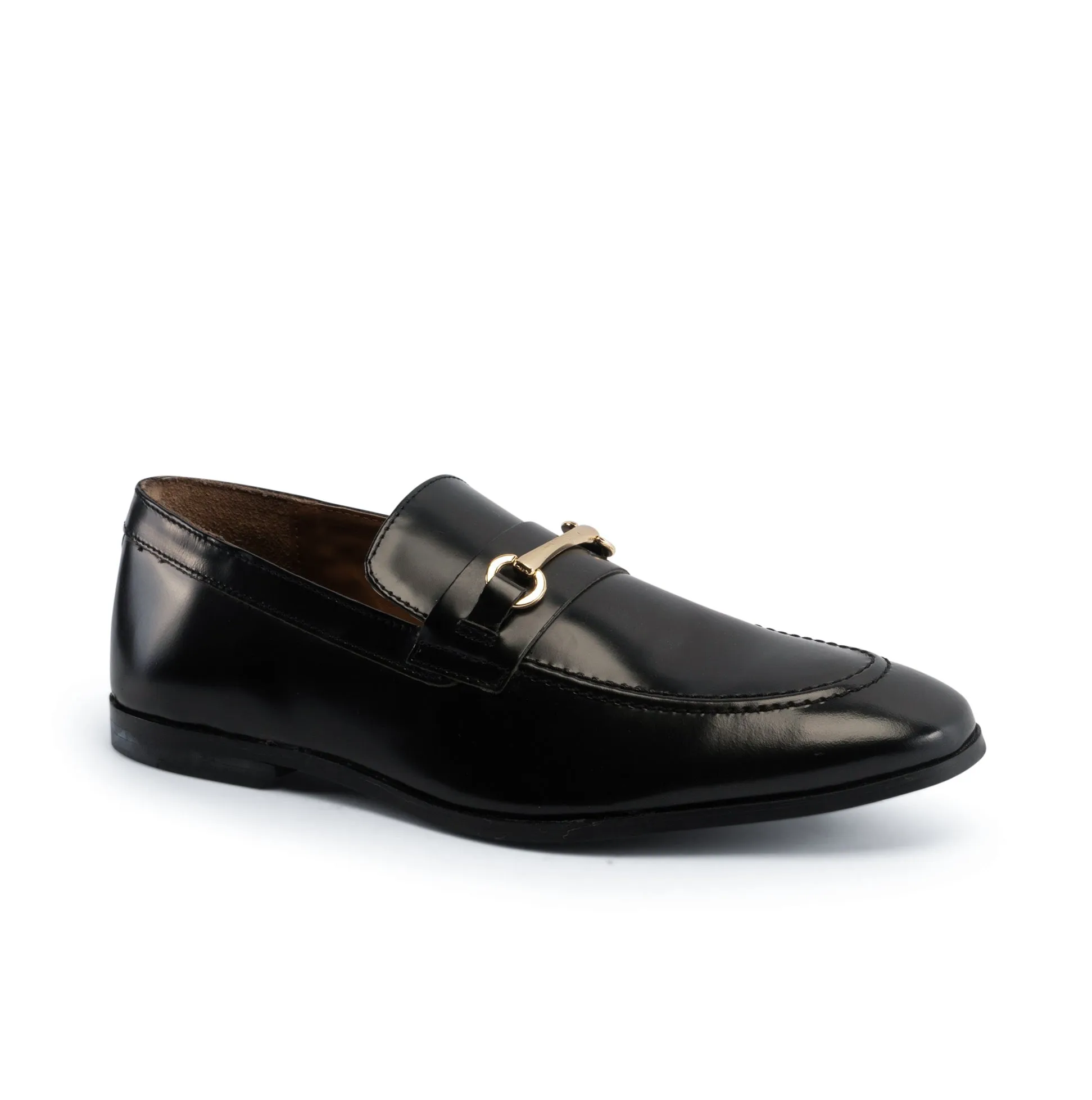 Harrogate Smart Formal Leather Loaferss - Black