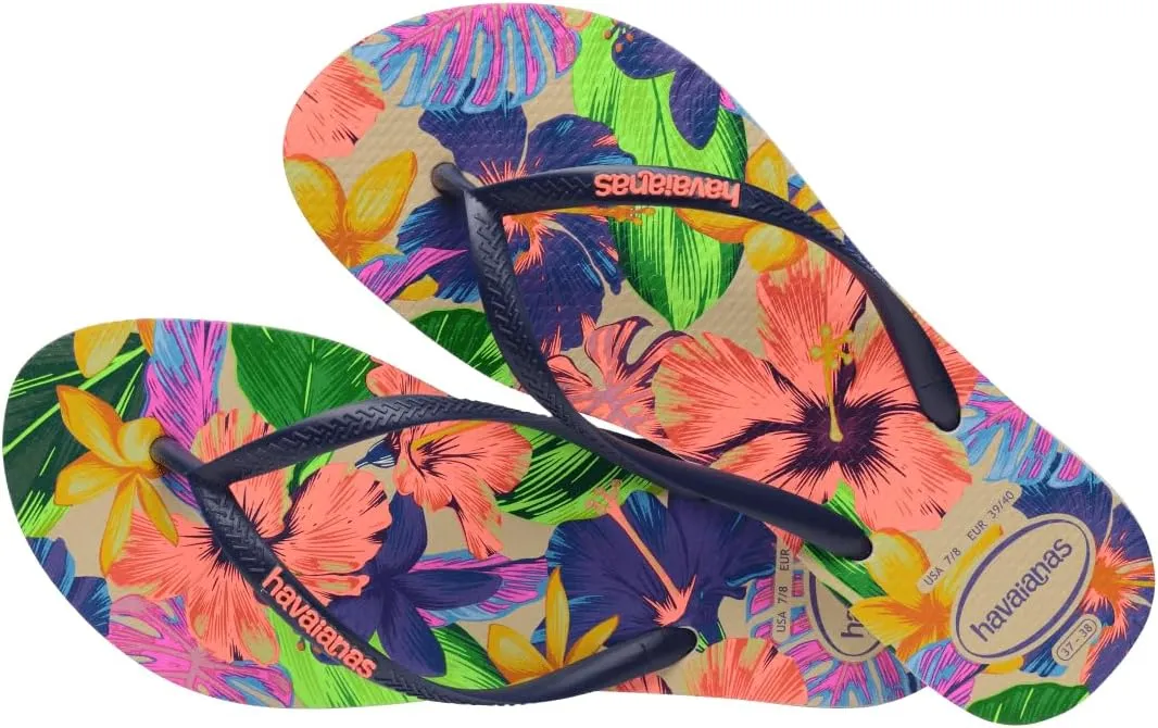 Havaianas Women's Slim Floral Bouquet Flip Flops