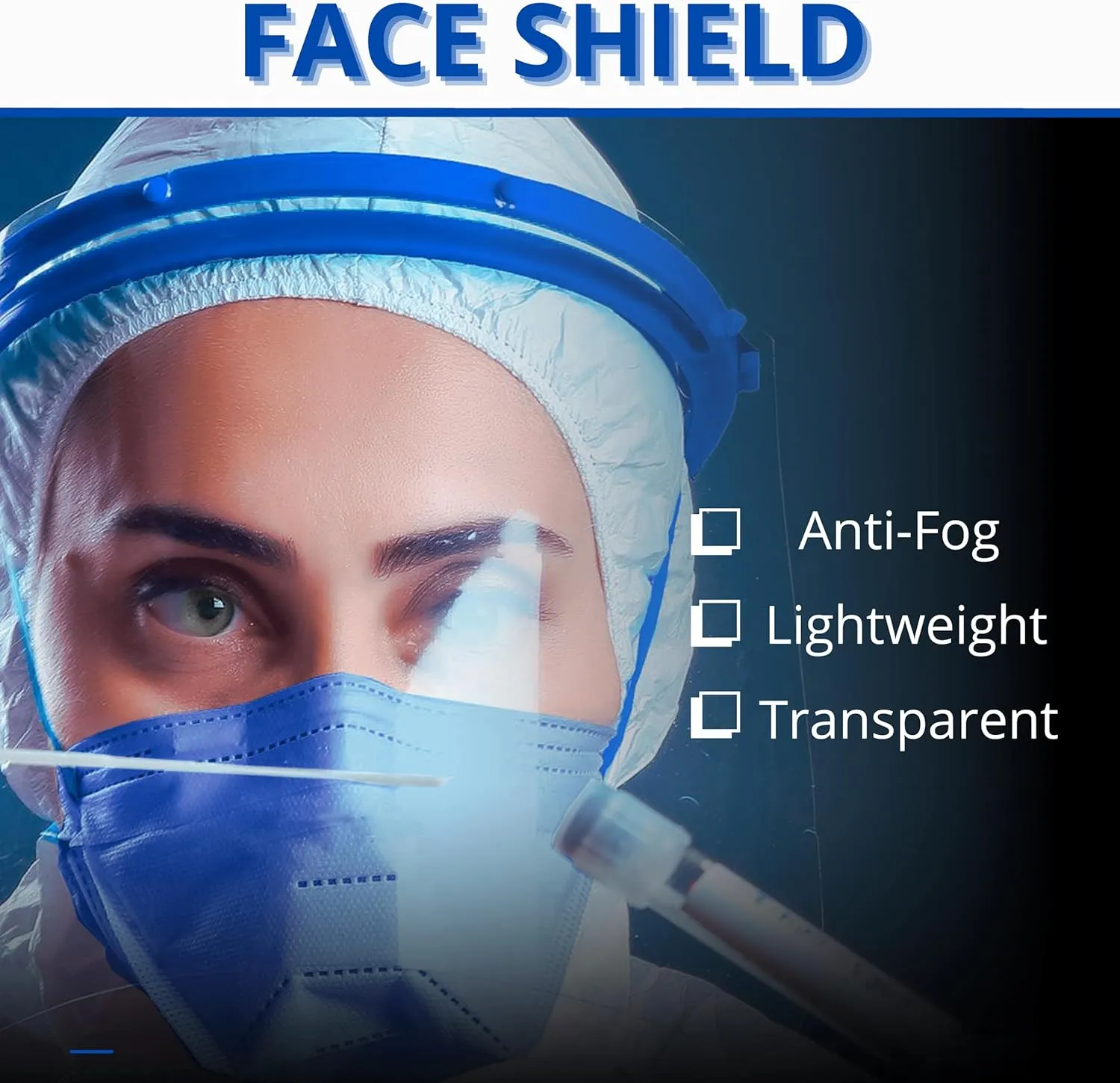 Hazmat Suit Disposable Full Body Hazmat Suit PPE with Protective Face Shield, Face Mask, Nitrile Gloves and Shoe Covers