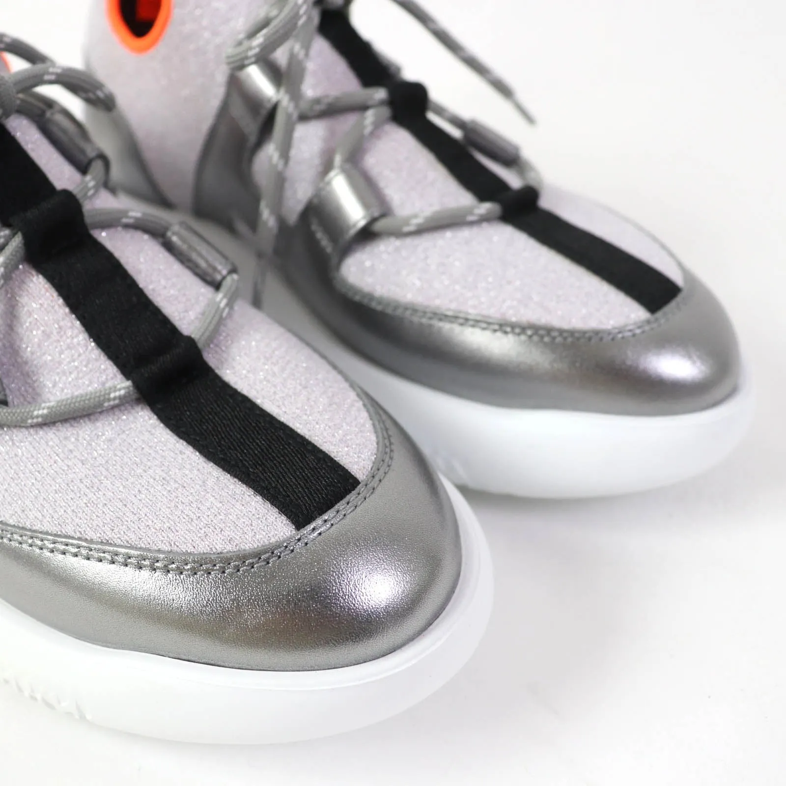 HERMES Low cut sneakers knit Silver Light Purple DUEL Duel 35.5
