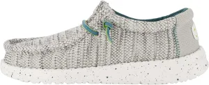 Hey Dude Boy's Wally Heathered Mesh | Youth's Shoes | Youth Slip-on Loafers | Comfortable & Light-Weight