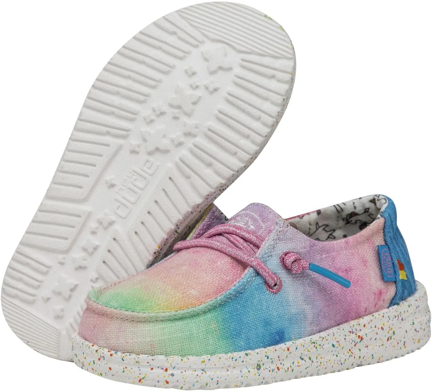 Hey Dude Girl's Wendy Youth Multiple Sizes & Colors | Girl’s Shoes | Girl’s Lace Up Loafers | Lightweight & Comfortable