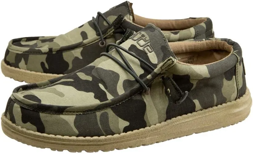 Hey Dude Men's All Wally Styles | Men’s Shoes | Men's Lace Up Loafers | Comfortable & Light-Weight