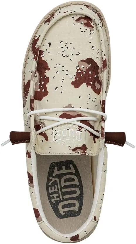 Hey Dude Men's Wally Camo | Men's Loafers | Men's Slip On Shoes | Comfortable & Light-Weight