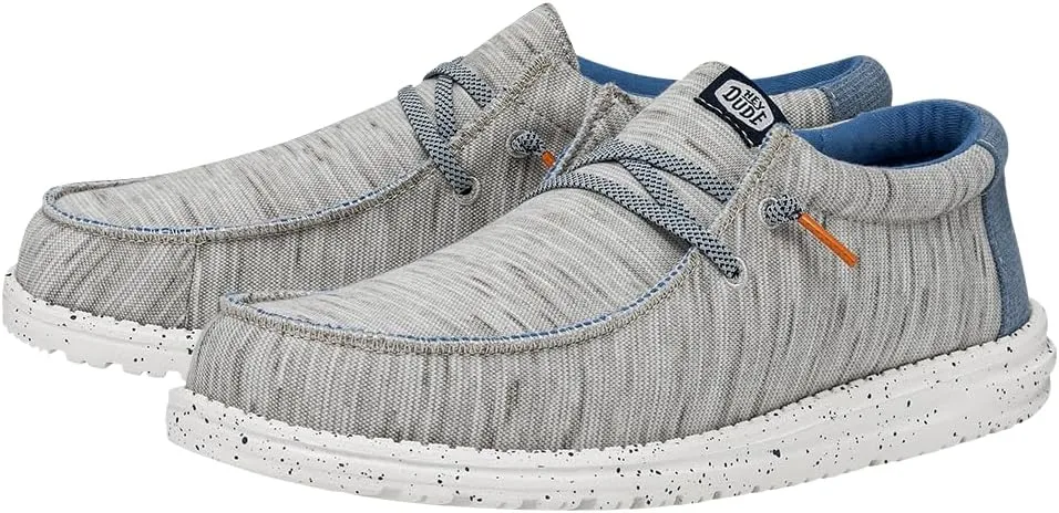 Hey Dude Men's Wally Jersey | Men's Loafers | Men's Slip On Shoes | Comfortable & Light-Weight