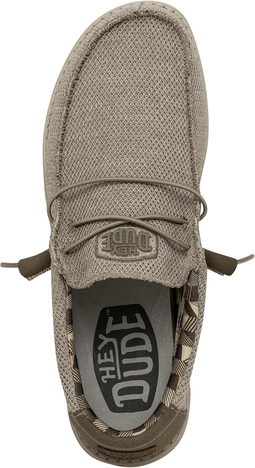 Hey Dude Men's Wally Sox | Men’s Shoes | Men's Lace Up Loafers | Comfortable & Light-Weight