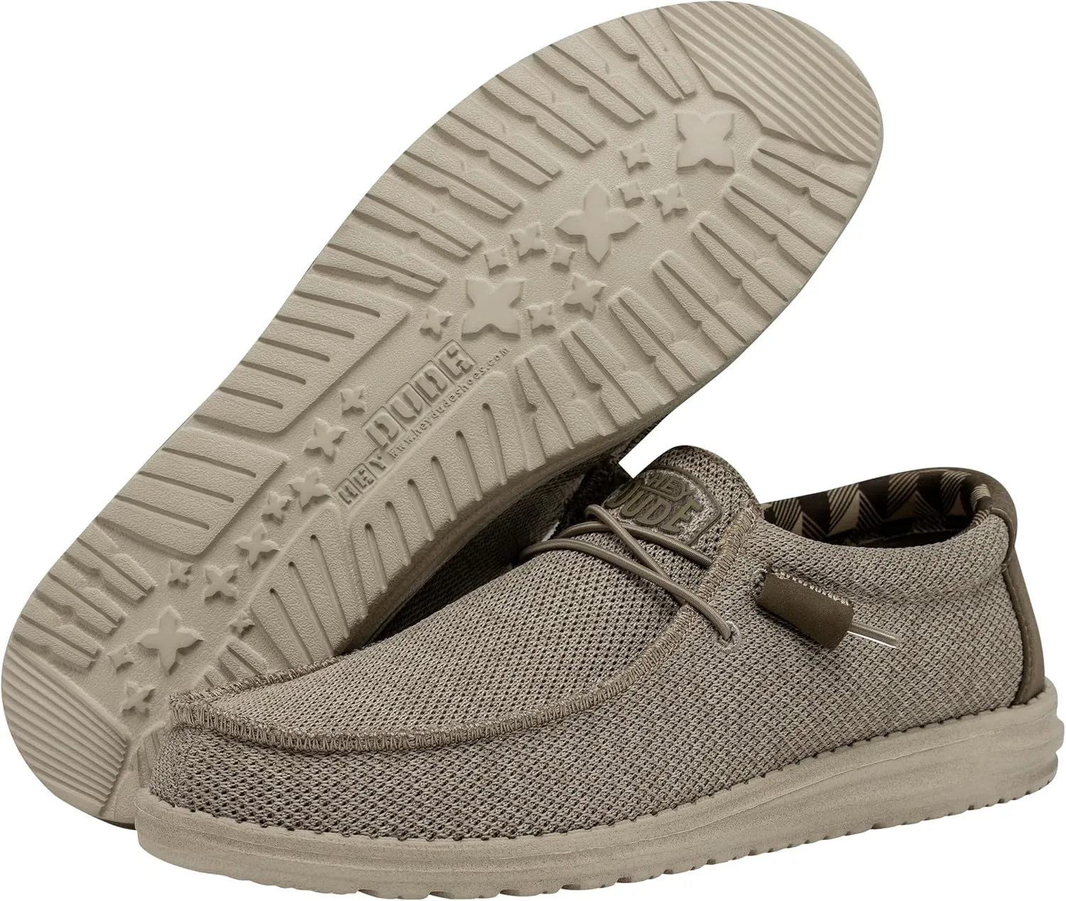Hey Dude Men's Wally Sox | Men’s Shoes | Men's Lace Up Loafers | Comfortable & Light-Weight