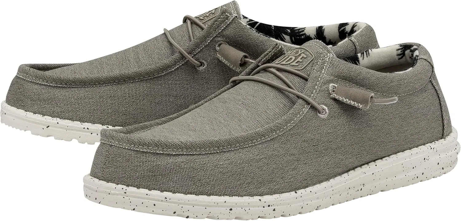 Hey Dude Men's Wally Stretch | Men's Loafers | Comfortable & Light-Weight