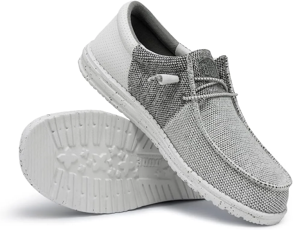Hey Dude Men's Wally-Tri Varsity Sport Mesh | Men's Shoes | Men Slip-on Loafers | Comfortable & Light-Weight