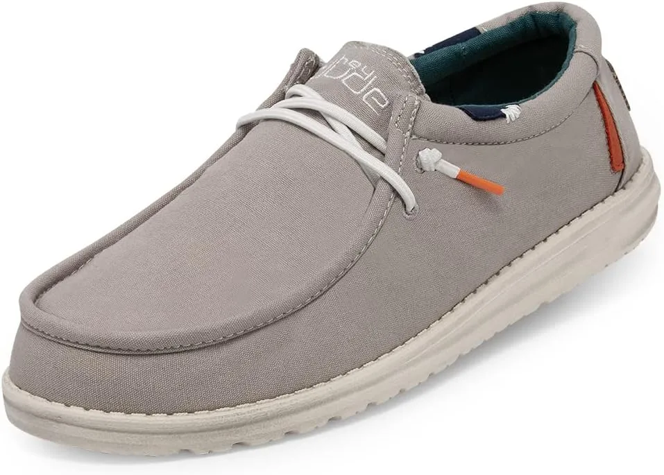 Hey Dude Men's Wally Wash | Men’s Shoes Lace Up Loafers Comfortable & Light-Weight