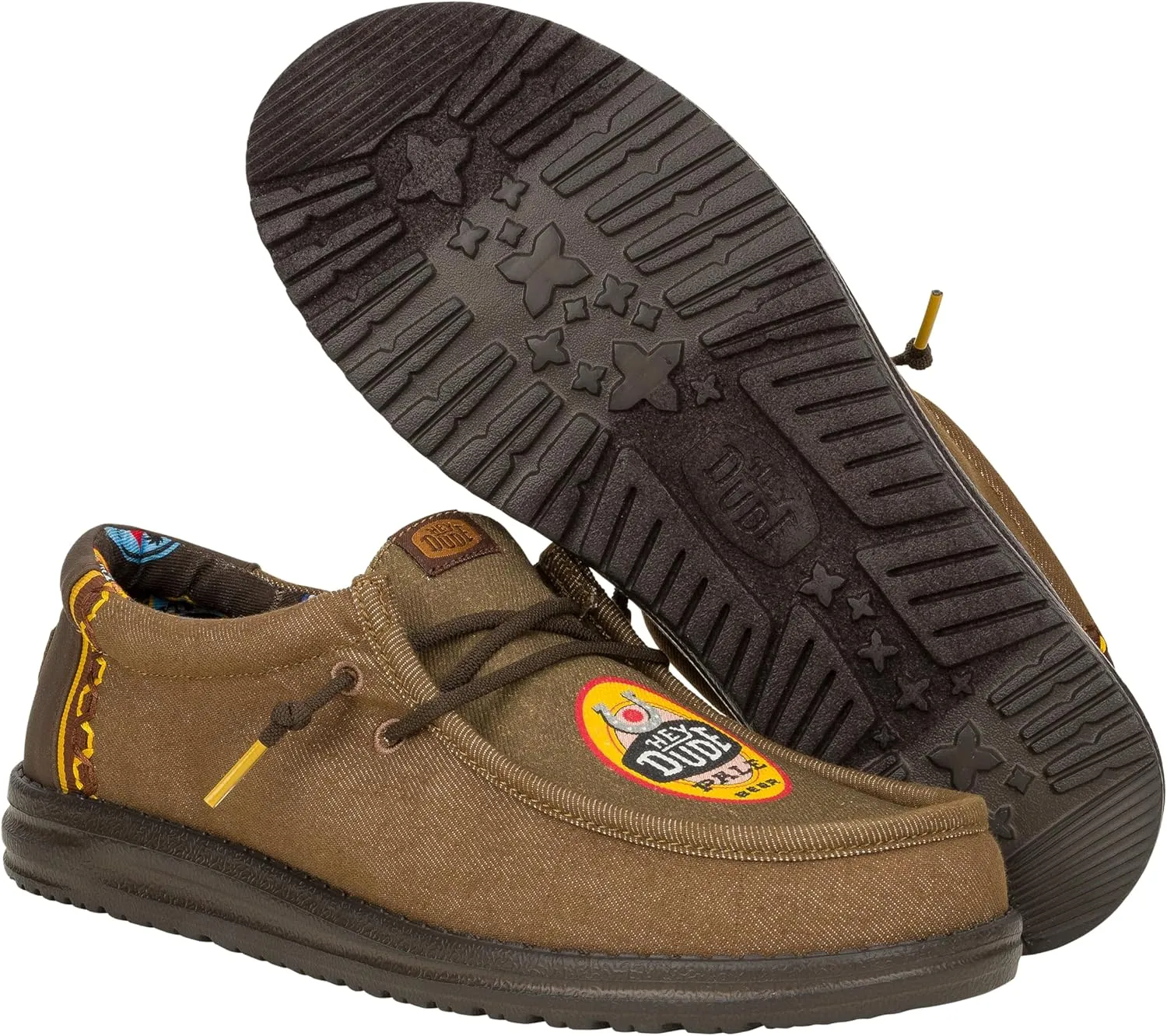 Hey Dude Wally Octoberfest, Men’s Shoes, Men's Slip-on Loafers, Comfortable & Light-Weight