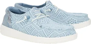 Hey Dude Women Wendy Boho Crochet Light Blue 5 Medium