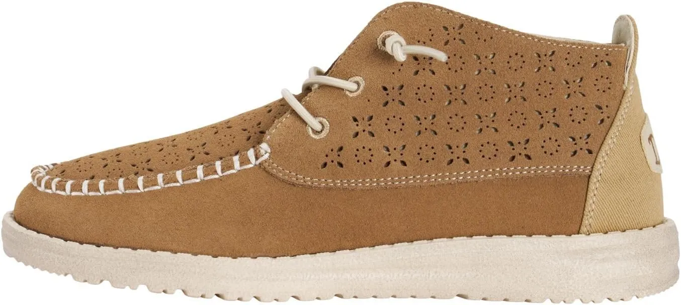 Hey Dude Women's Wendy Mid Suede Boho | Women's Shoes | Women's Slip On Loafers | Comfortable & Light-Weight