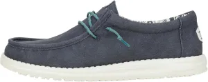 HEYDUDE Men's Wally Washed Canvas, Men’s Shoes, Slip-on Loafers, Comfortable & Light-Weight