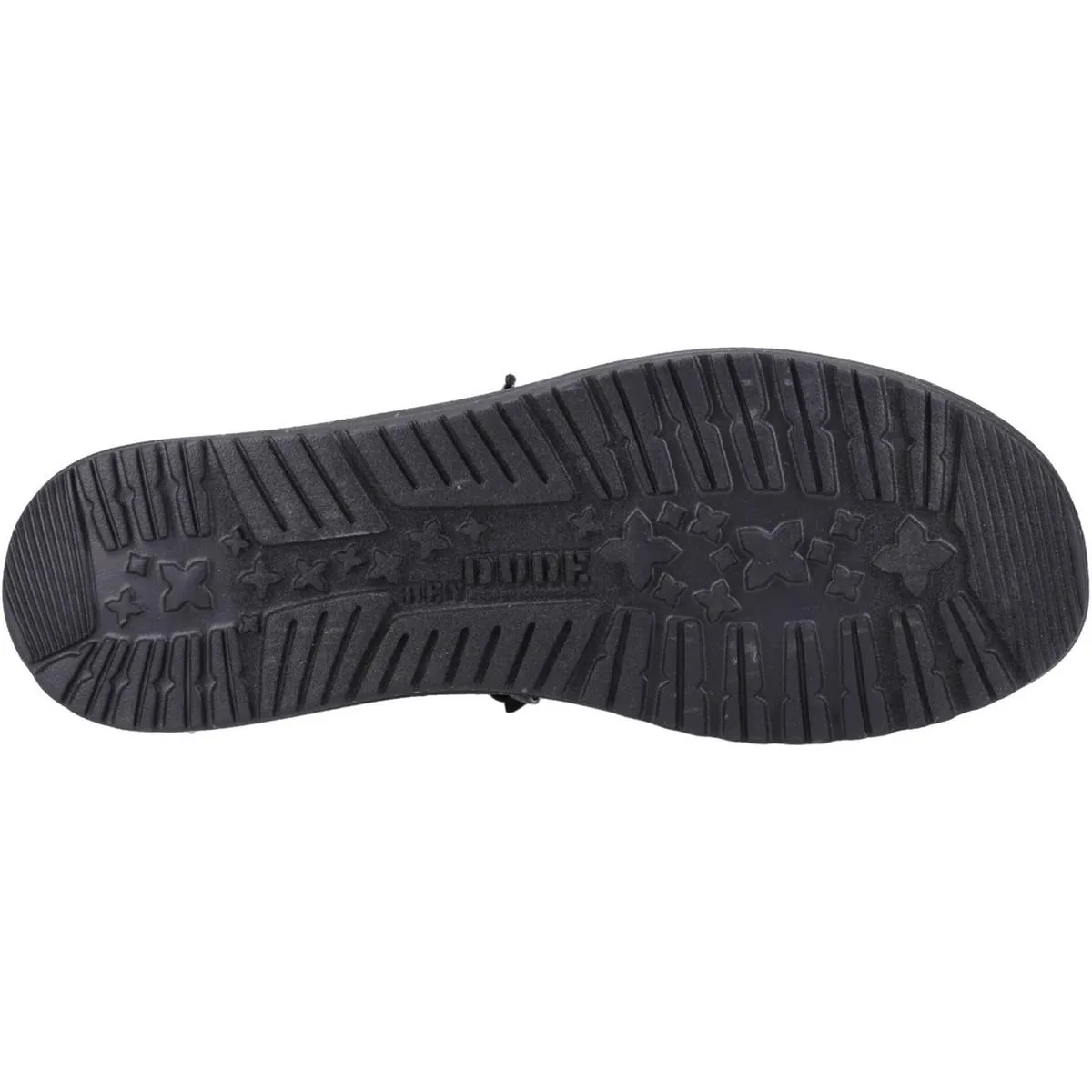 HEYDUDE Wally Canvas Shoe Black/Black