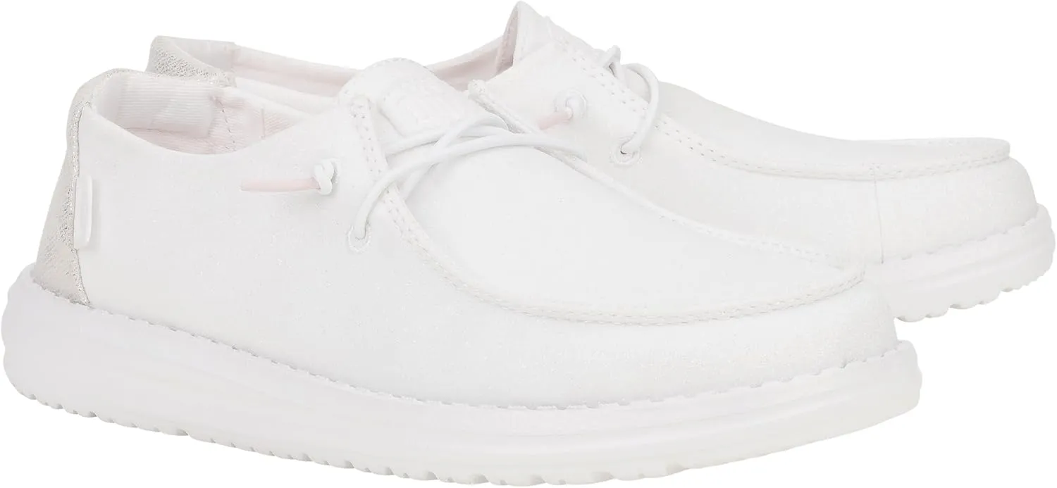 HEYDUDE Women's Wendy Canvas, Women’s Shoes, Women's Slip-on Loafers, Comfortable & Light-Weight