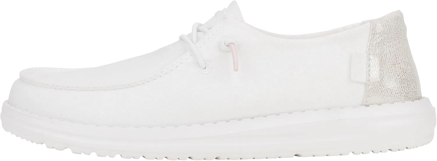 HEYDUDE Women's Wendy Canvas, Women’s Shoes, Women's Slip-on Loafers, Comfortable & Light-Weight