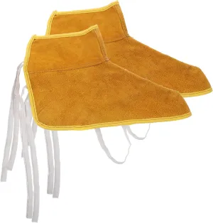 HOMSFOU Welding Protective Foot Cover 1 Pair Suede Booties Shoe Cover for Welding Shoe Toe Protector Random