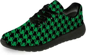 Houndstooth Print Shoes Women Men Lightweight Breathable Walking Tennis Shoes Running Sneakers Gifts for Dad Mom