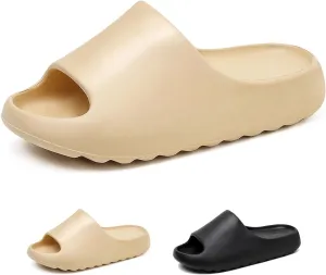 Hsttgsr Pillow Slippers for Women and Men, EVA Anti-Slip, Super Soft, Quick-Drying Comfort Cloud Slides for Showers, Lightweight Spa Massage Summer Sandals for Adults, Indoor and Outdoor