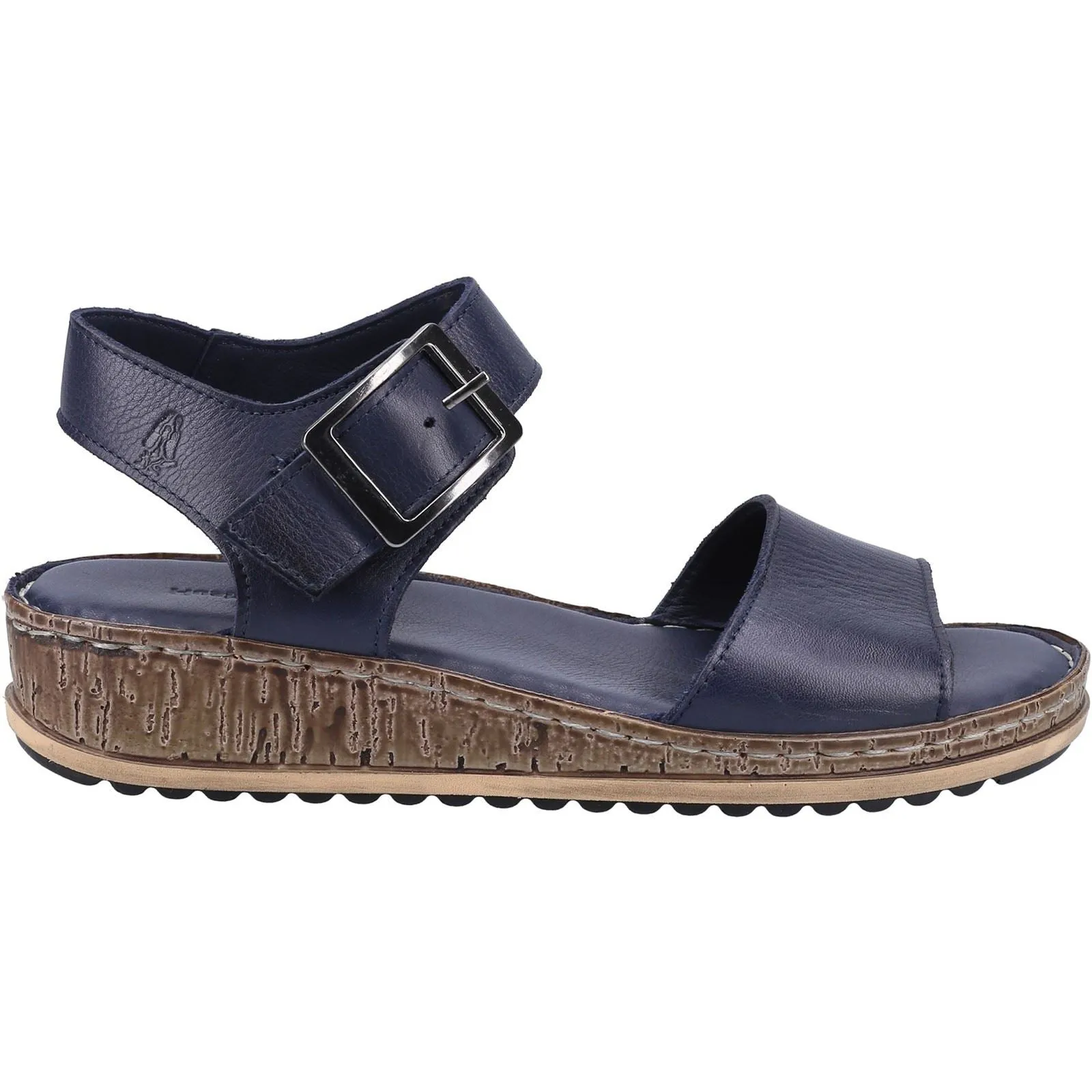 Hush Puppies Ellie Leather Women's Navy Sandals