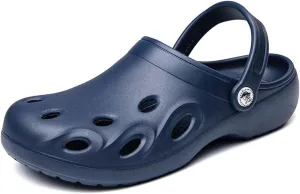 HYDLONGR Women's Summer Light Weight Breathable Quick-Drying Flat Garden Sandals Beach Slippers Clogs Mules Shoes